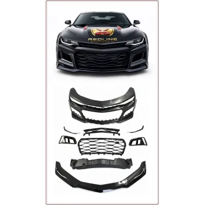 PARAURTI ANTERIORE COMPLETO PER CHEVROLET CAMARO 2019 - 2024 ZL1 NERO LUCIDO
