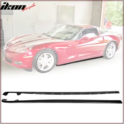 MINIGONNE LATERALI PER CHEVROLET CORVETTE 2005 - 2013 C6 BASE / STILE ZR1 / TÜV