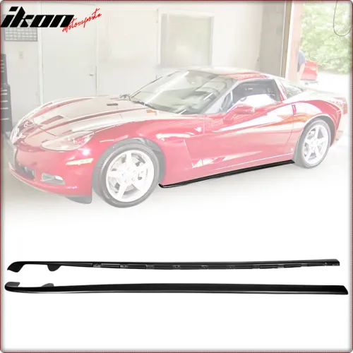 MINIGONNE LATERALI PER CHEVROLET CORVETTE 2005 - 2013 C6 BASE / STILE ZR1 / TÜV