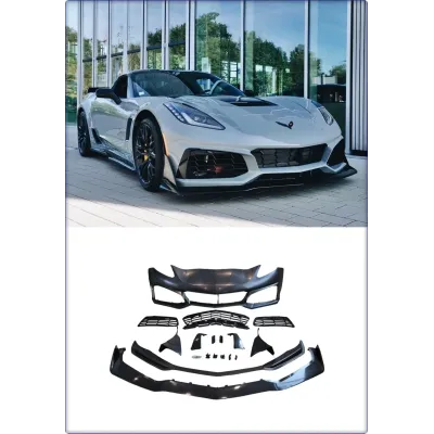 PARAURTI ANTERIORE COMPLETO PER CHEVROLET CORVETTE C7 2014 - 2019 STILE ZR1