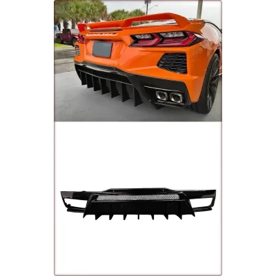 DIFFUSORE POSTERIORE PER CHEVROLET CORVETTE C8 2020 - 2025 STINGRAY