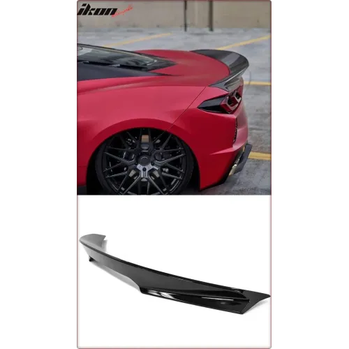 SPOILER TYLNY DO CHEVROLET CORVETTE C8 2020 - 2025 DUCKBILL/ TÜV CZARNY POŁYSK