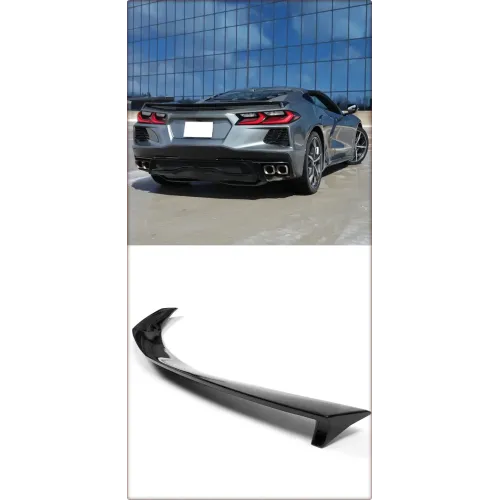 SPOILER TYLNY DO CHEVROLET CORVETTE C8 2020 - 2025 Z51 / TÜV CZARNY POŁYSK