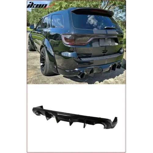 DIFFUSORE POSTERIORE PER DODGE DURANGO 2014 - 2023 NERO LUCIDO
