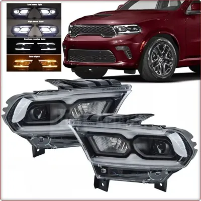 2X REFLEKTORY PRZEDNIE DO DODGE DURANGO 2021 - 2025 FULL LED / EU