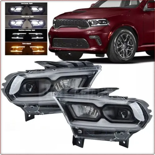 2x PHARES POUR DODGE DURANGO 2021 - 2025 FULL LED / EU