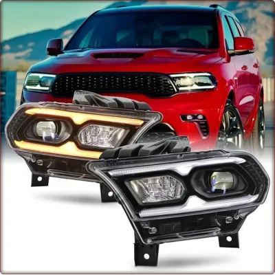 2X REFLEKTORY PRZEDNIE DO DODGE DURANGO 2021 - 2025 FULL LED Z AFS / EU
