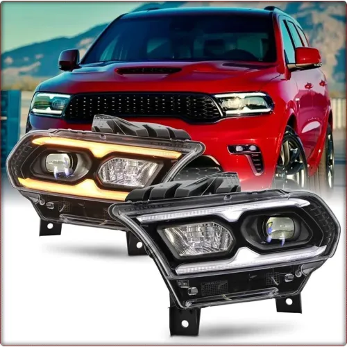 2X FARI ANTERIORI PER DODGE DURANGO 2021 - 2025 FULL LED CON AFS / EU