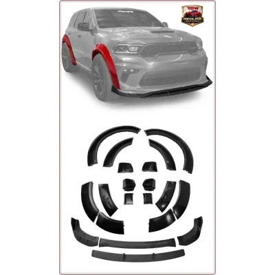 KIT ALLARGAMENTI PARAFANGHI E SPOILER INFERIORE ANTERIORE PER DODGE DURANGO 2021...