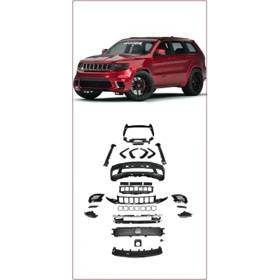 BODY KIT — ZDERZAK PRZEDNI I TYLNY DO JEEP GRAND CHEROKEE 2014 - 2021 TRACKHAWK