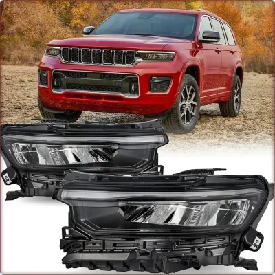 2X REFLEKTORY PRZEDNIE DO JEEP GRAND CHEROKEE 2022 - 2025 USA/ FULL LED