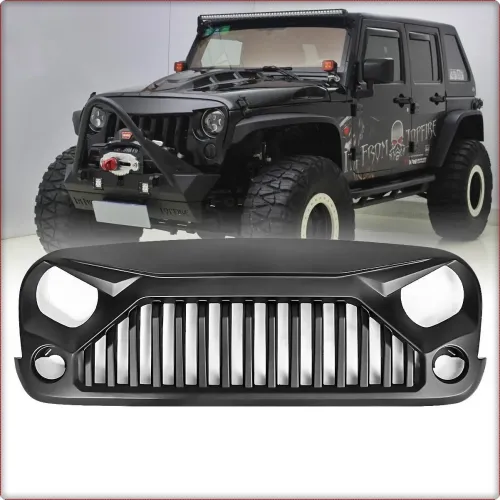 FRONT GRILLE FOR JEEP WRANGLER JK 2007 - 2024 Topfire Monster Fury