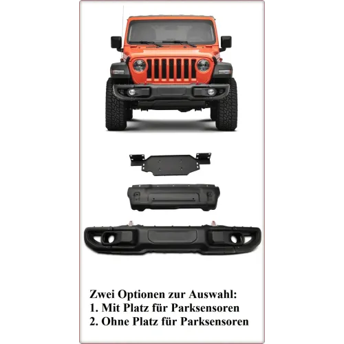 ALUMINUM FRONT BUMPER FOR JEEP WRANGLER 2018 - 2025 JL