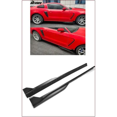 MINIGONNE LATERALI PER FORD MUSTANG 2010 - 2014 STILE GT500 / TÜV