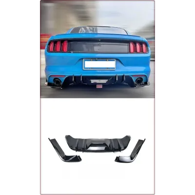 DIFFUSORE POSTERIORE PER FORD MUSTANG 2015 - 2017 BASE / HN STILE