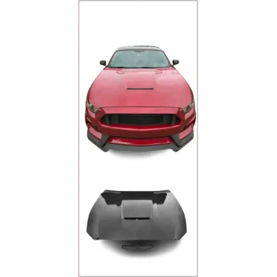 COFANO IN ALLUMINIO PER FORD MUSTANG 2015 2016 2017 STILE GT350