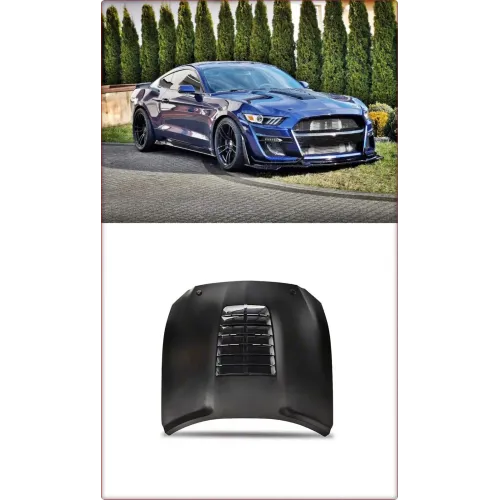 COFANO IN ALLUMINIO PER FORD MUSTANG 2015 2016 2017 STILE GT500