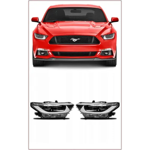 2X FARI ANTERIORI PER JEEP FORD MUSTANG 2015 - 2017 KICKSTER FULL LED DRL