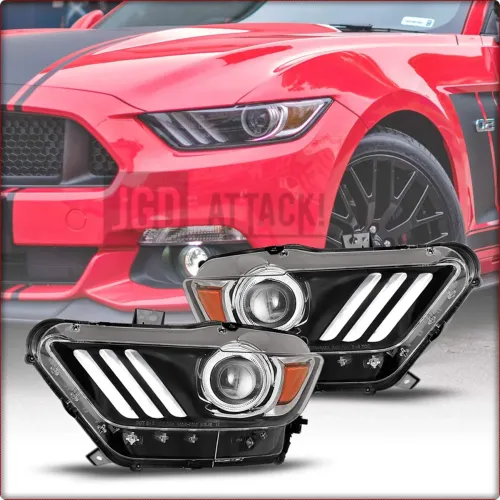 2x HEADLIGHTS FOR JEEP FORD MUSTANG 2015 - 2017 D3S LED / EU APPROVAL