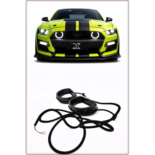 2X LED DRL DO FORD MUSTANG 2015 - 2017 DO GT500 ZDERZAK