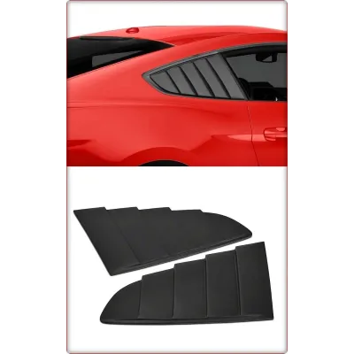2X COPERTURA FINESTRINO LATERALE PER FORD MUSTANG 2015 - 2023 FASTBACK