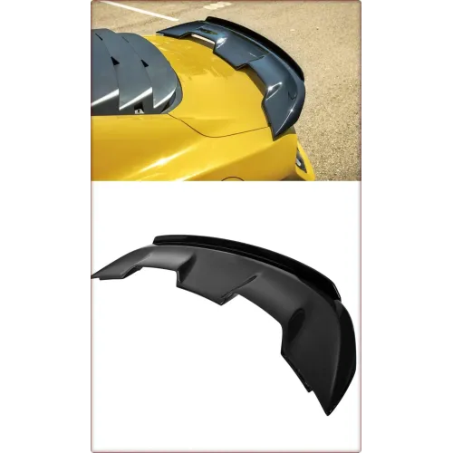 SPOILER POSTERIORE PER FORD MUSTANG 2015 - 2023 GT500/STILE MACH1 / TÜV NERO LUCIDO