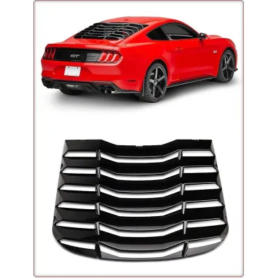 GRIGLIA COPRILUNOTTO PER FORD MUSTANG 2015 - 2023 NERO LUCIDO TÜV