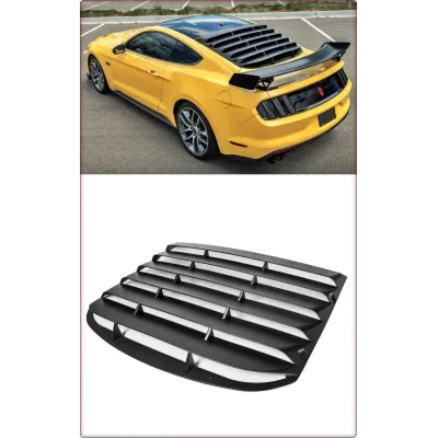 GRIGLIA COPRILUNOTTO PER FORD MUSTANG 2015 - 2023 NERO OPACO / TÜV