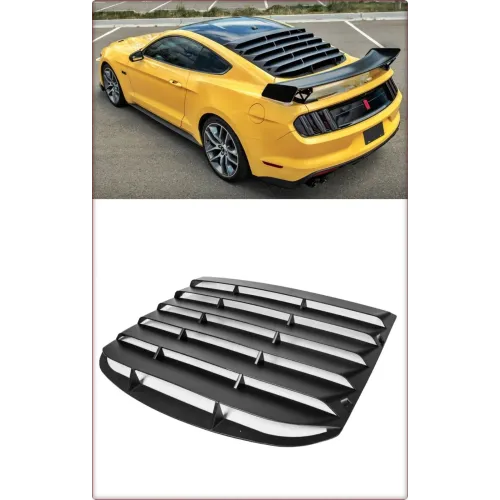 GRIGLIA COPRILUNOTTO PER FORD MUSTANG 2015 - 2023 NERO OPACO / TÜV