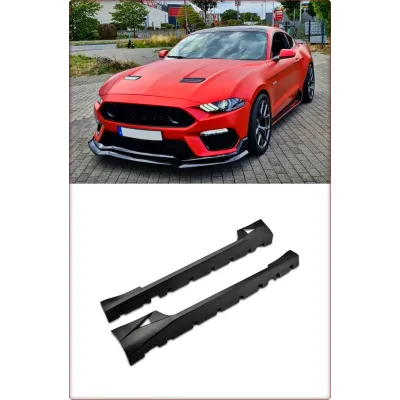 PANNELLO SOTTOPORTA PER FORD MUSTANG 2015 - 2023 ROCKER SPORT STILE / TÜV