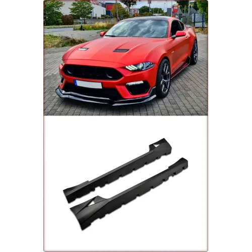 PANNELLO SOTTOPORTA PER FORD MUSTANG 2015 - 2023 ROCKER SPORT STILE / TÜV