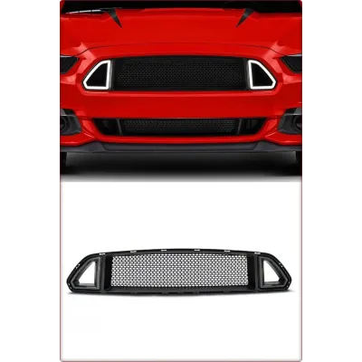 GRIGLIA ANTERIORE PER FORD MUSTANG 2015 - 2017 RTR STILE CON LED