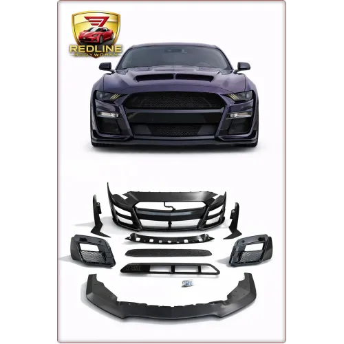 PARAURTI ANTERIORE COMPLETO PER FORD MUSTANG 2018 - 2023 GT500 STILE SHELBY