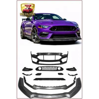 PARAURTI ANTERIORE COMPLETO PER FORD MUSTANG 2018 - 2023 1:1 MACH STILE / TÜV