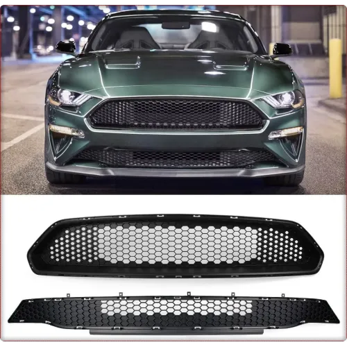 GRILLE DE CALANDRE INFÉRIEURE + SUPÉRIEURE POUR FORD MUSTANG 2018 - 2023 STYL