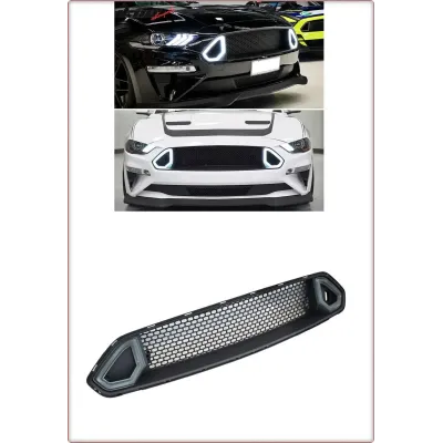 GRIGLIA ANTERIORE PER FORD MUSTANG 2018 - 2023 CON LED / TÜV