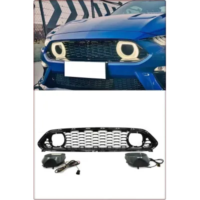GRIGLIA ANTERIORE PER FORD MUSTANG 2021 - 2023 MACH1 CON LED