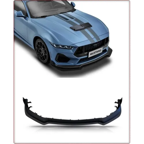 LÈVRE DE SPOILER AVANT / LÈVRE DE PARE-CHOCS POUR FORD MUSTANG 2024 - NOIR MAT