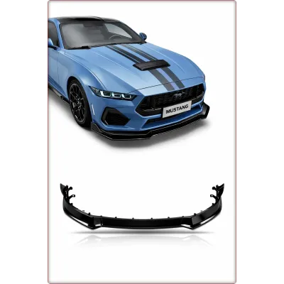 SPOILER INFERIORE ANTERIORE PER FORD MUSTANG 2024 - NERO LUCIDO