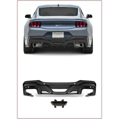 DIFFUSORE POSTERIORE PER FORD MUSTANG 2024 - 2026 STILE DARK HORSE