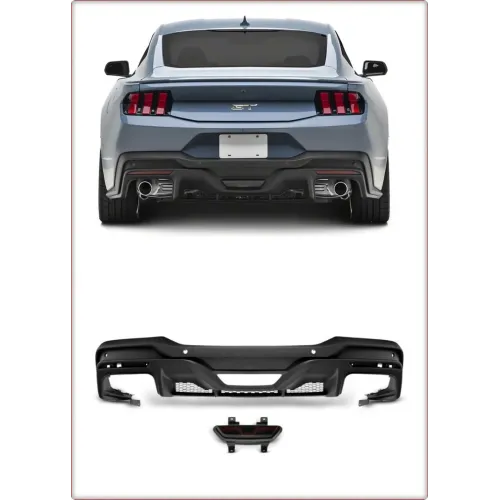 DIFFUSORE POSTERIORE PER FORD MUSTANG 2024 - 2026 STILE DARK HORSE