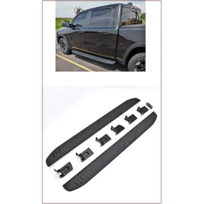 2X PEDANE LATERALI PER DODGE RAM 1500 DS 2013 - 2018 TRX STILE