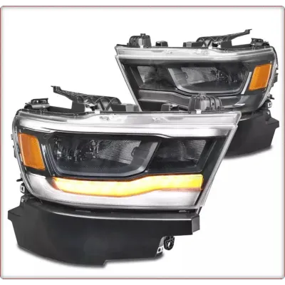 2x HEADLIGHTS FOR DODGE RAM 1500 DT 2019 - 2024 FULL LED SET