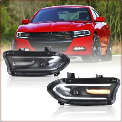 2X REFLEKTORY PRZEDNIE DO DODGE CHARGER 2015 - 2023 LED / EU