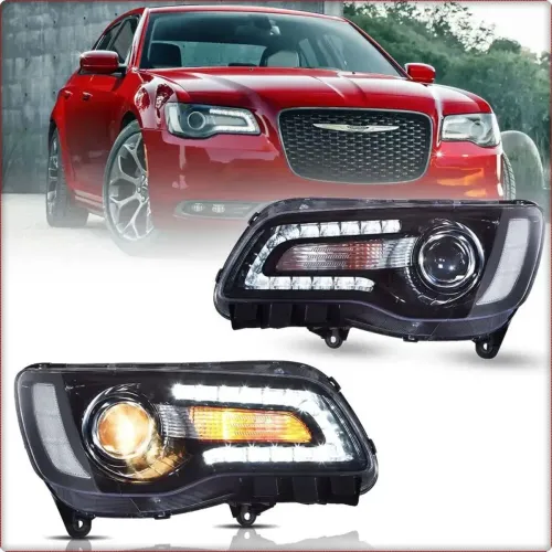 2X FARI ANTERIORI PER JEEP CHRYSLER 300C 2011 - 2025 HB3 + LED / EU