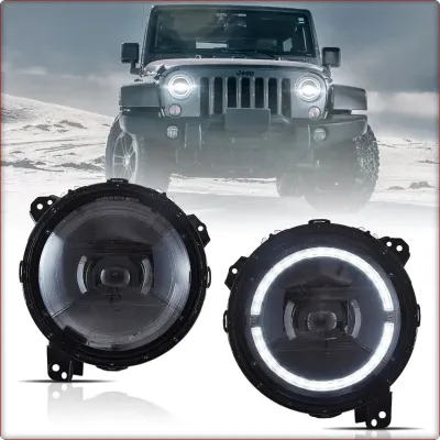 2X REFLEKTORY PRZEDNIE DO JEEP WRANGLER JL 2018 - 2025 FULL LED / EU