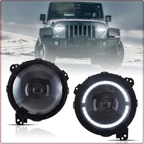2X REFLEKTORY PRZEDNIE DO JEEP WRANGLER JL 2018 - 2025 FULL LED / EU