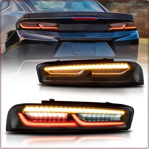 2X LAMPY TYLNE DO CHEVROLET CAMARO 2016 - 2018 LED SMOKE CZARNY / EU
