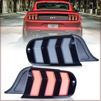2X LAMPY TYLNE DO FORD MUSTANG 2015 - 2023 LED PRZYCIEMNIANE CZARNE W STYLU S650