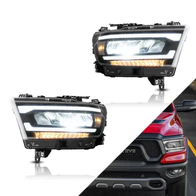 2x HEADLIGHTS FOR RAM 1500 2019 - 2025 FULL LED MATRIX / EU